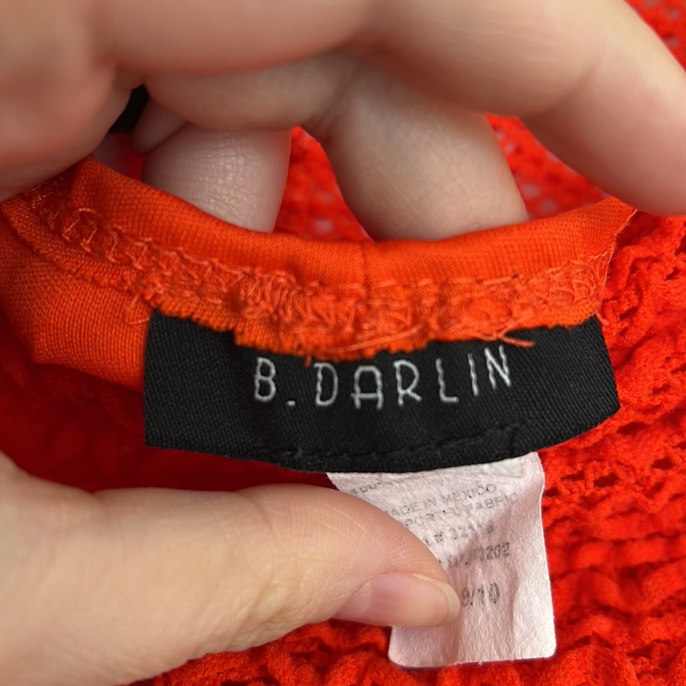 B.Darlin Red Mini Very Stretchy Silhouette Dress Size 9/10 - Picture 6 of 7